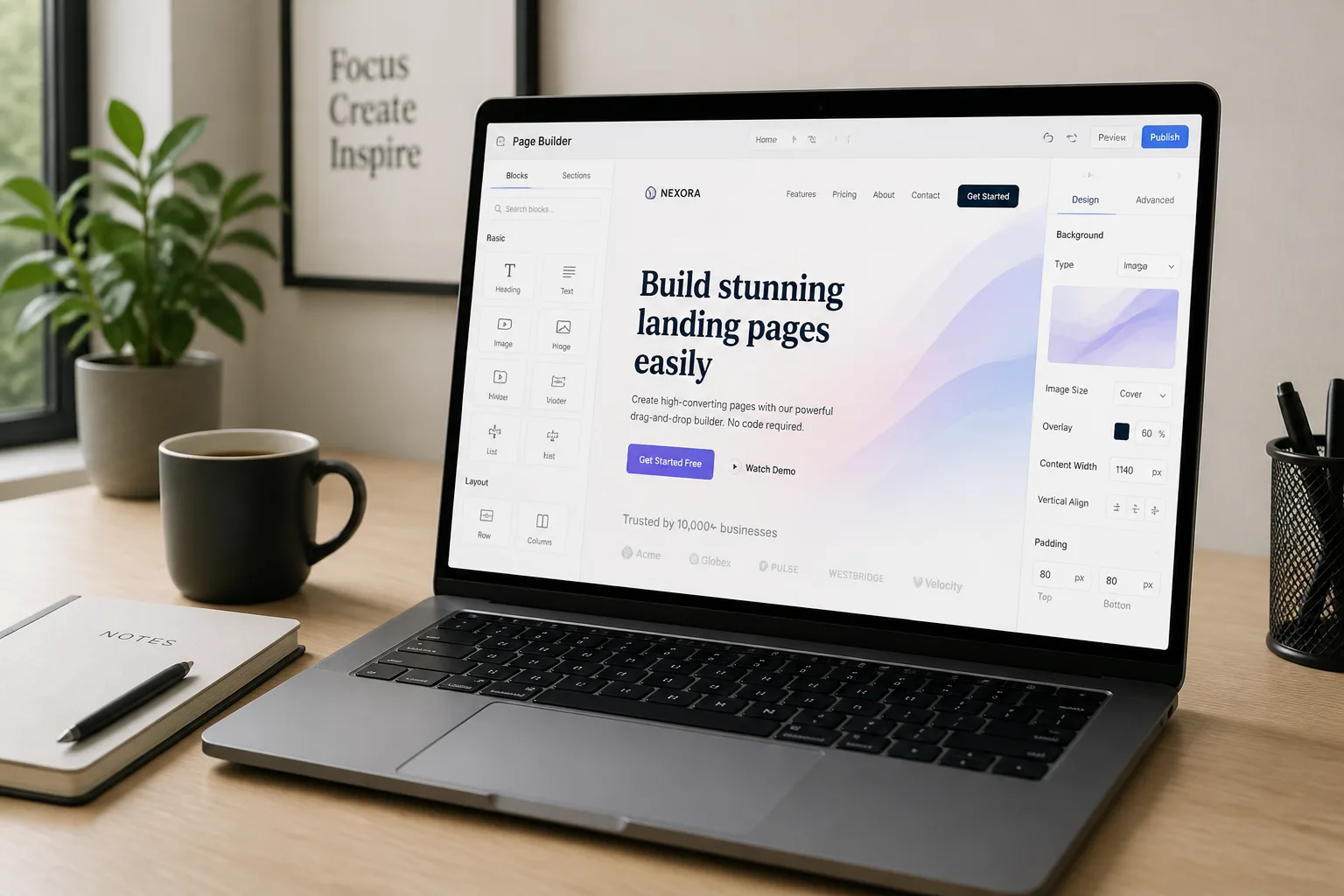 KirinCore Landing Page Service